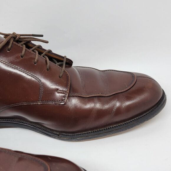 Cole Haan "Calhoun" Mens Brown Leather Split Toe Derbys Size US 12 D Made India - Picture 8 of 16